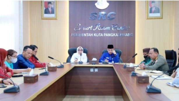 Pj Wako Pimpin Rapat Penataan Kawasan Pasar Di Pangkalpinang, Harap Masyarakat Mendukung