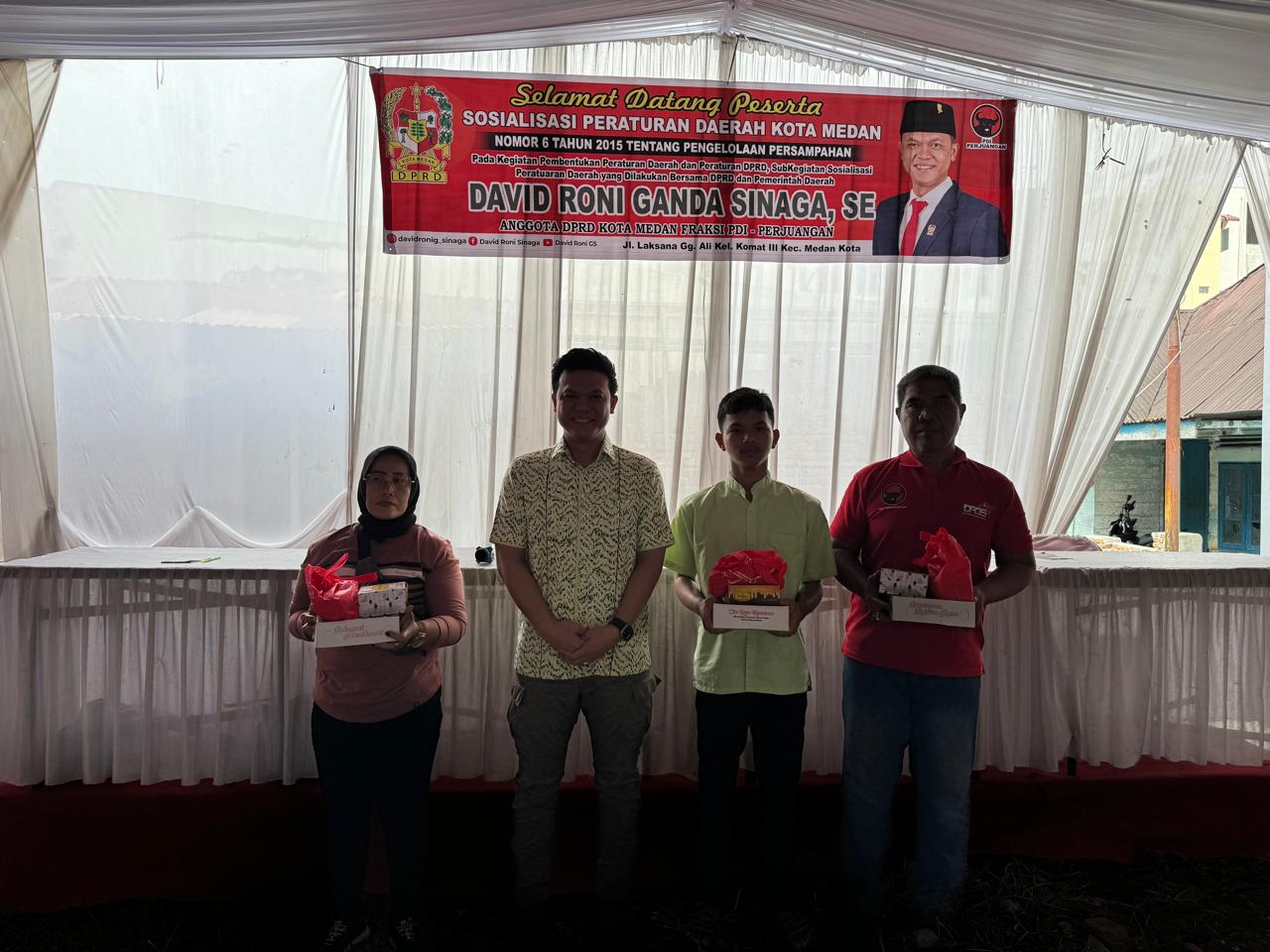 Dampak Penolakan Masyarakat Komat III Tentang Kenaikan Retribusi Sampah, David Roni Dukung Revisi Perda No.1 Tahun 2024 