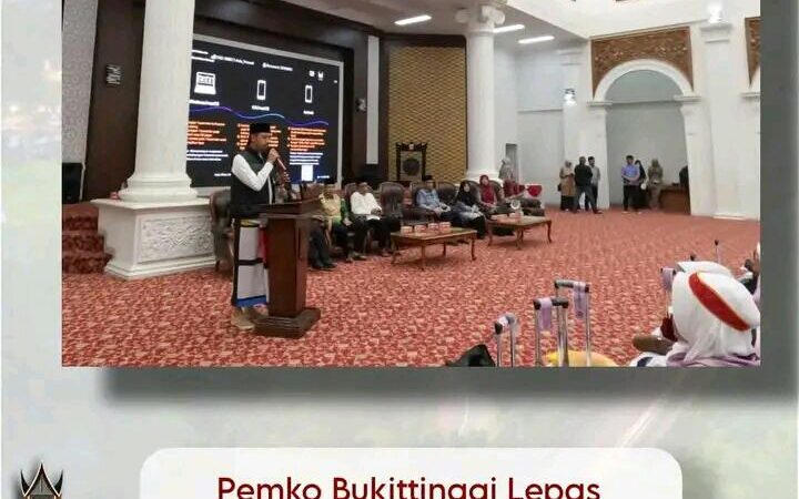 Pemko Bukittinggi Lepas Keberangkatan 317 Jemaah Calon Haji