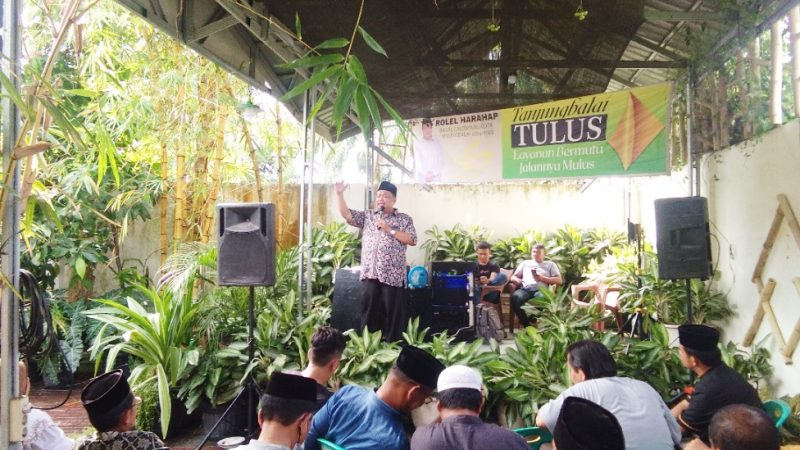 Bakal Calon Walikota Tanjungbalai Rolel Harahap Siraturahmi Masyarakat Antusias