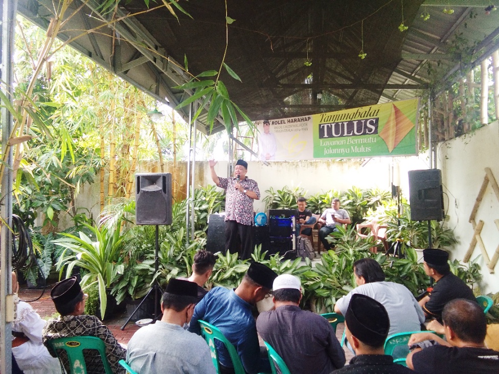 Bakal Calon Walikota Tanjungbalai Rolel Harahap Siraturahmi Masyarakat Antusias