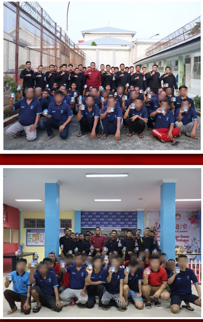 Wujudkan Zona Integritas, Lapas Pemuda Langkat Gelar Deteksi Dini Razia dan Test Urine serta Pengecekan Sarpras Ke Seluruh Blok Hunian