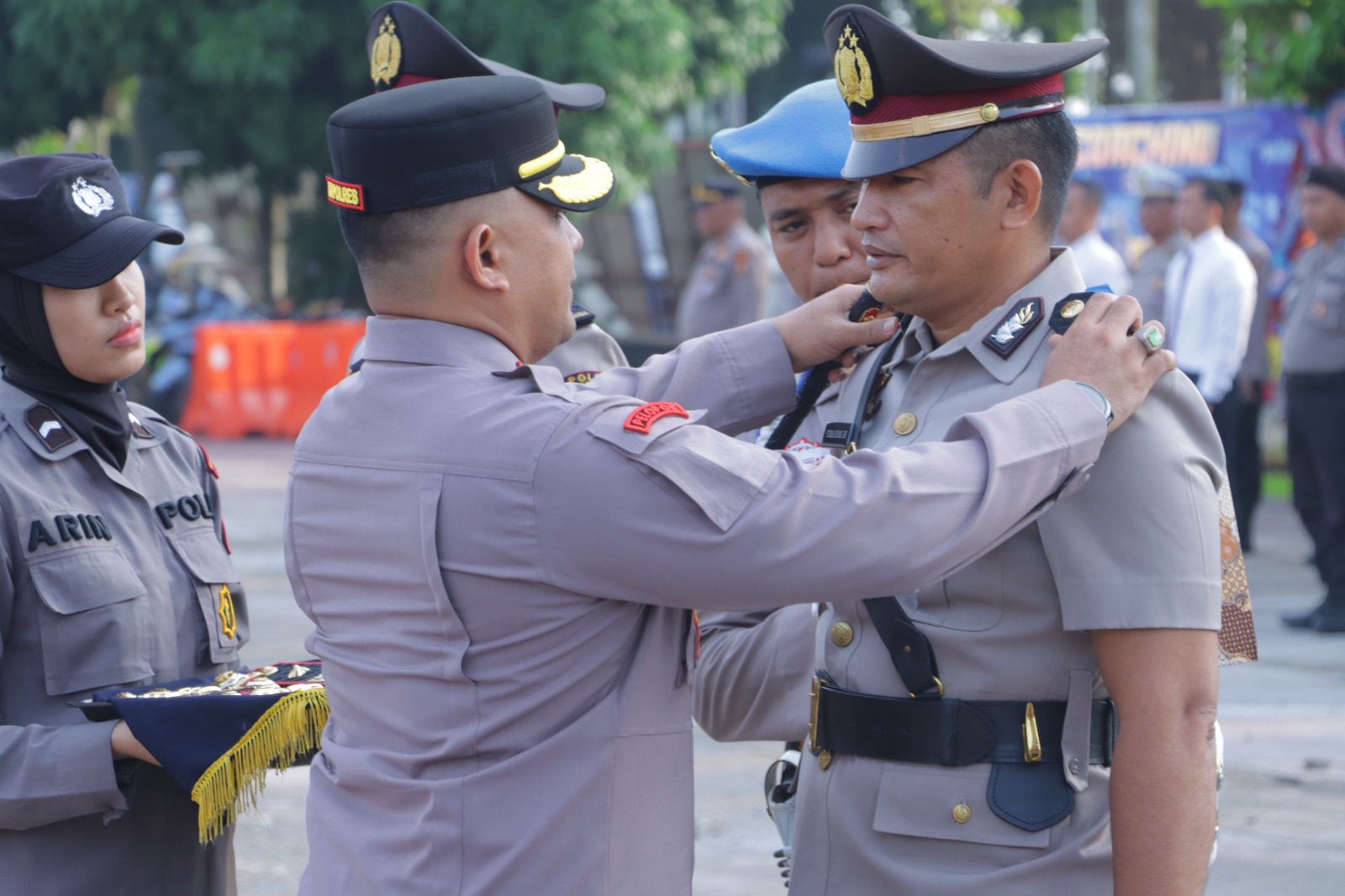 Kapolres Inhu Pimpin Sartijab Kasat Reskrim dan Dua Kapolsek