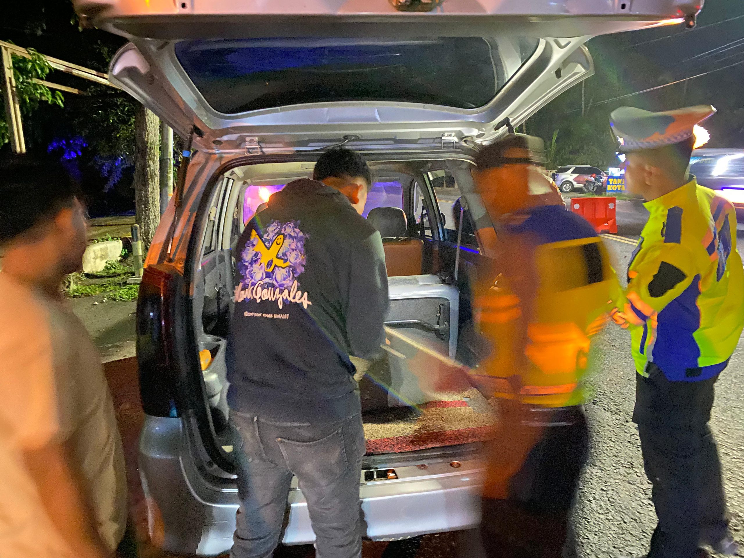 Polres Tanjung Balai Razia Tilang 19 Unit Kendaraan Dengan Sita Sajam