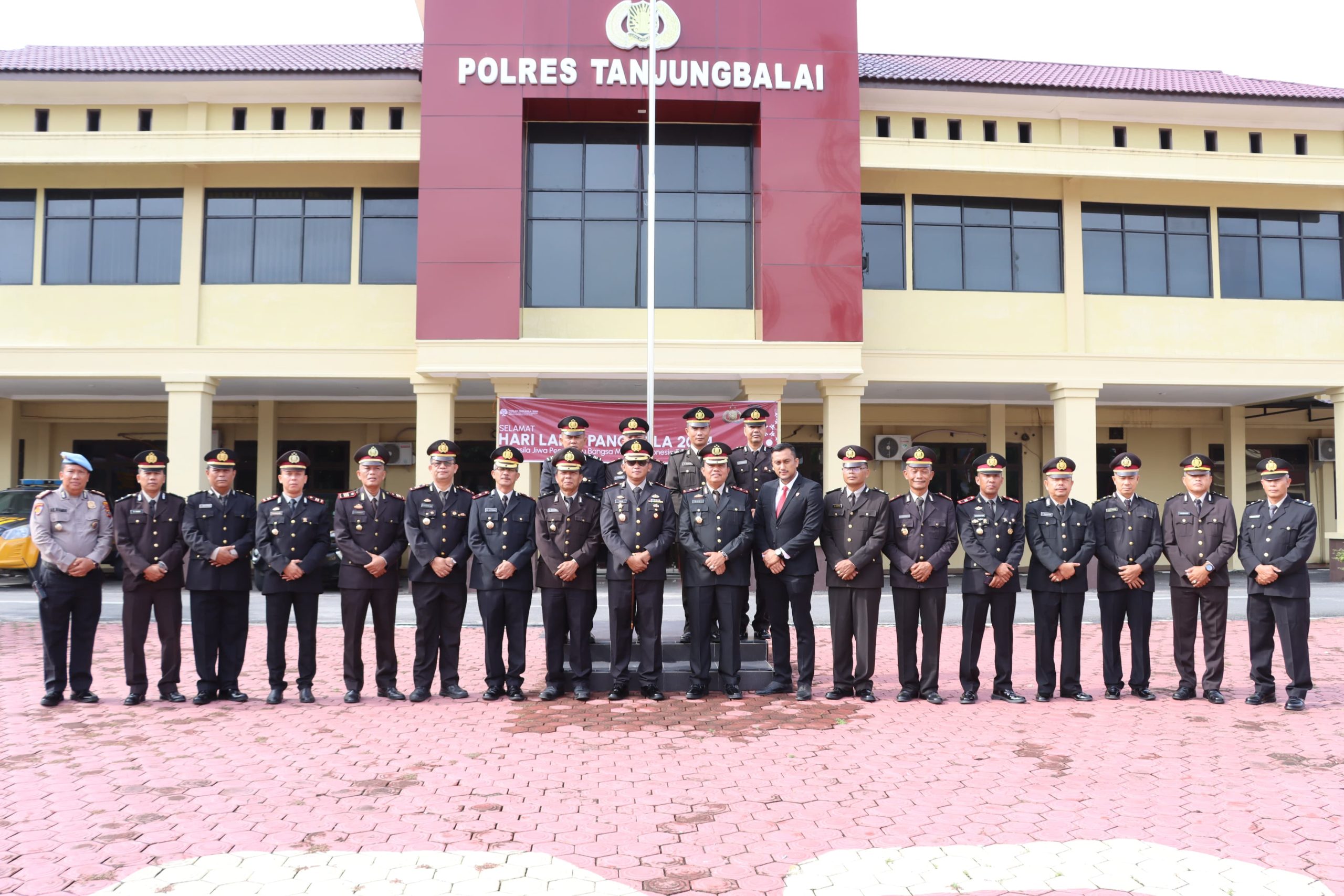 Polres Tanjung Balai Peringati 100 Tahun Indonesia Emas Hari Pancasila Tahun 2024