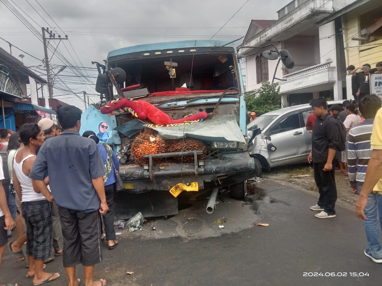 Tabrakan Beruntun di Jalan Narumonda Sat Lantas Polres Pematangsiantar Olah TKP, Berikut Kronologis dan Data Korban