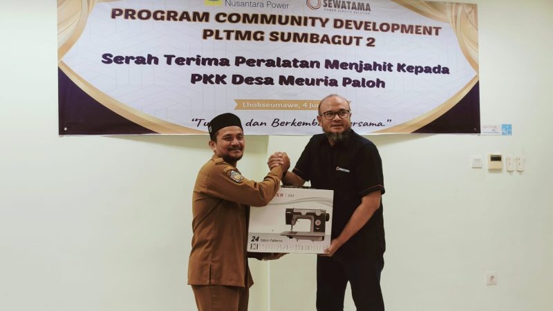 PT Sewatama Serahkan Bantuan Sembilan Unit Mesin Jahit Bagi Warga Lingkungan
