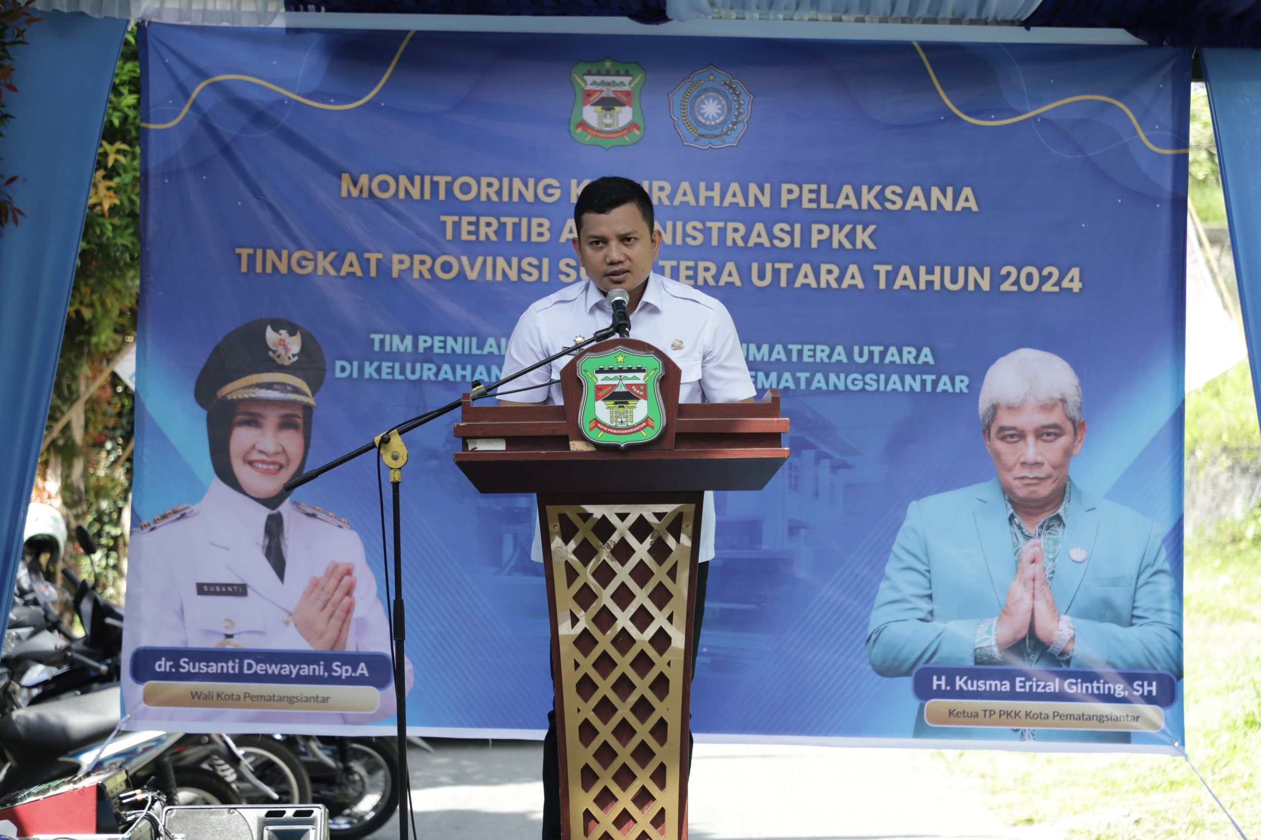 Tim Penilai TP PKK Provinsi Sumut Monitoring Tertib Administrasi TP PKK Kelurahan Bukit Sofa