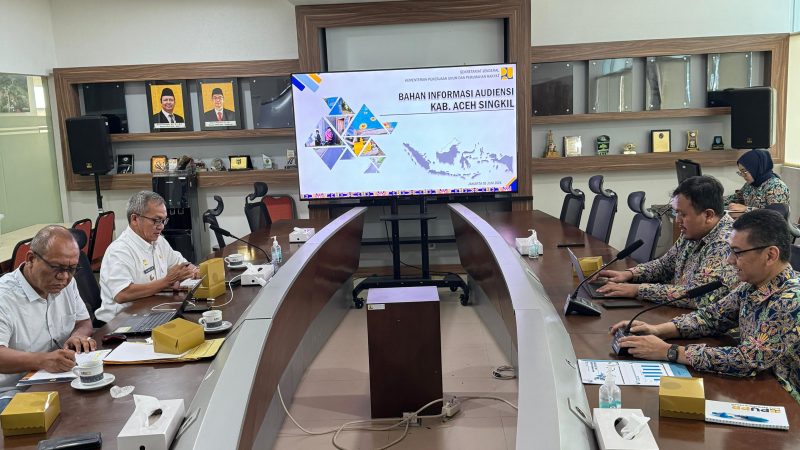 Pemkab Aceh Singkil Ekspose Program Pembangunan Infrastruktur Ke Kemetrian PUPR