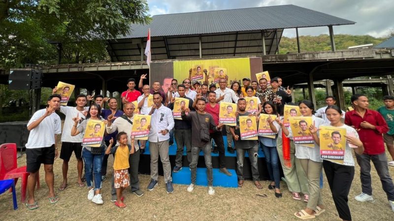 Berlangsung Meriah, Relawan Melki For NTT 1 Menggelar Deklarasi di Pantai Pede, Labuan Bajo