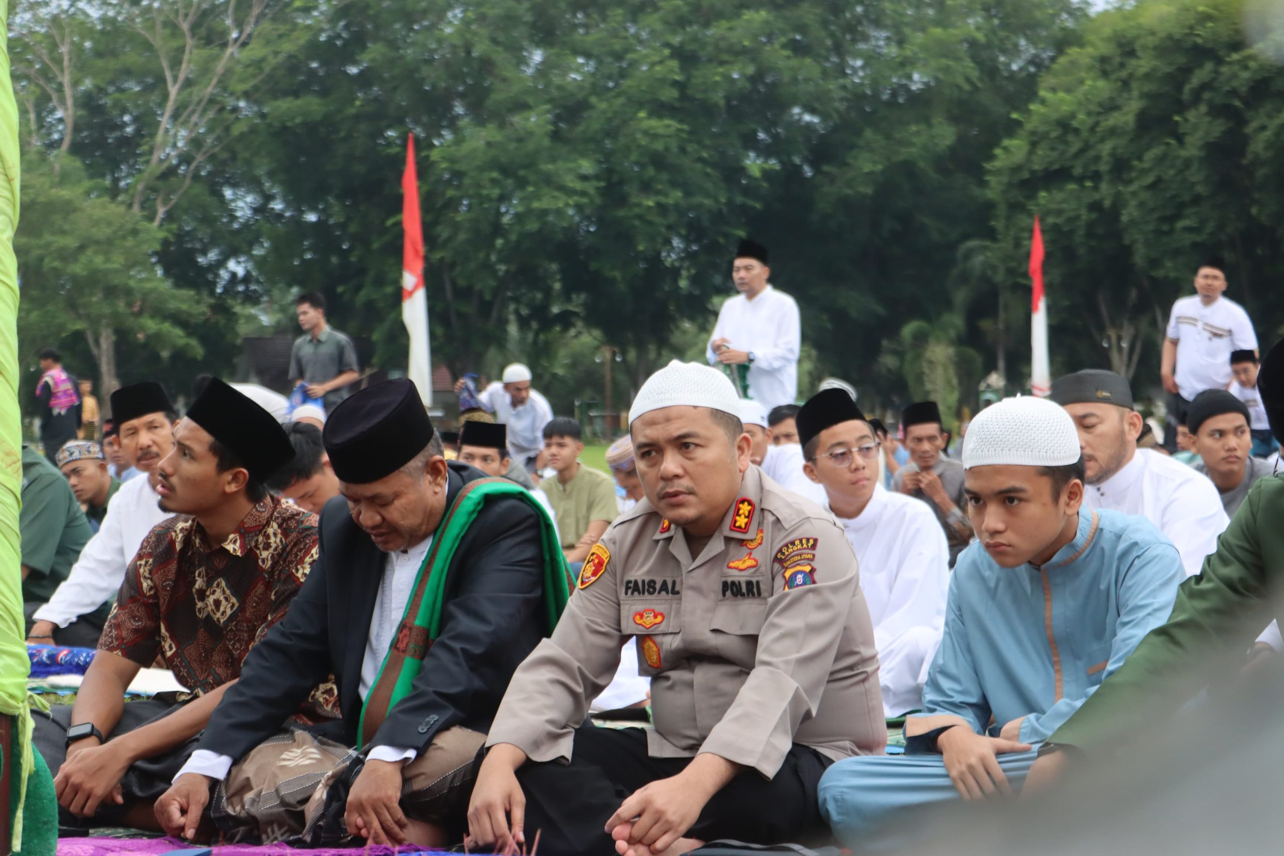 Kepolisian Resor Langkat Polda Sumut menggelar Sholat Idul Adha 10 Dzulhijjah 1445 H Tahun 2024
