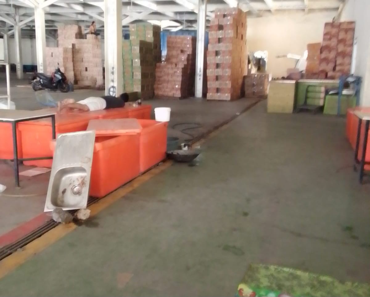 Diduga Belum Sempat Di Fungsikan, Pasar Ikan Modern Palembang Dijadikan Pergudangan BUMD PT. Patralog