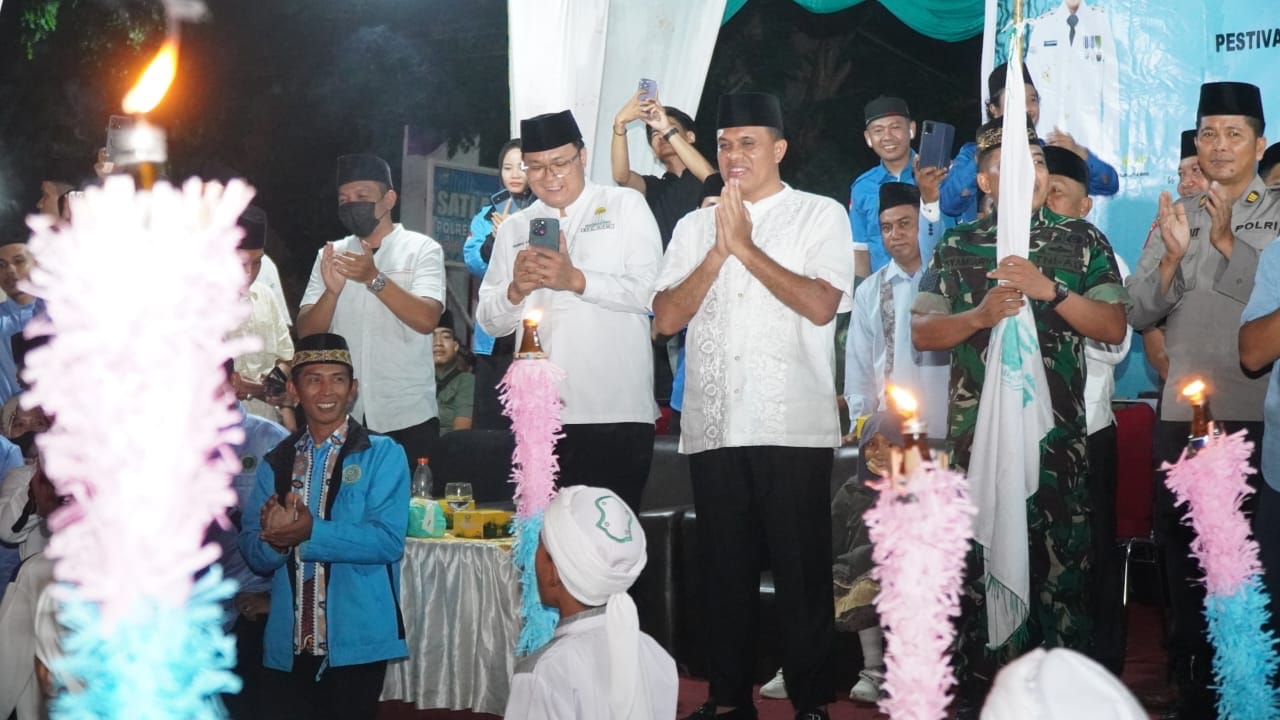 Pj. Bupati Langkat Faisal Hasrimy Lepas 90 Tim Peserta “FESPOTA” Kecamatan Stabat