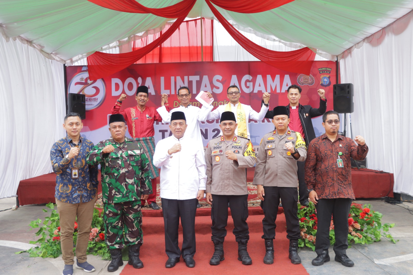 Hari Bhayangkara Ke-78, Polres Inhu Gelar Doa Lintas Agama