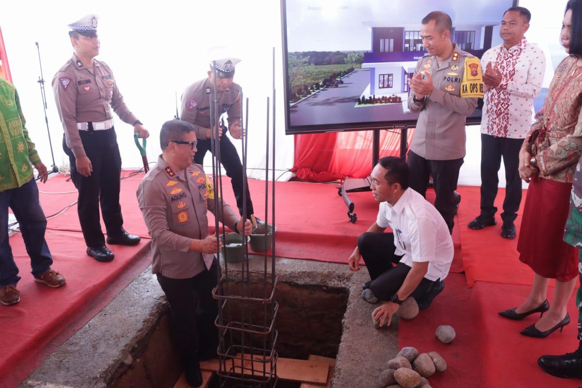 Letak Batu Pertama Gedung Satlantas Sergai, Kapoldasu : Tingkatkan Pelayanan Kepada Masyarakat