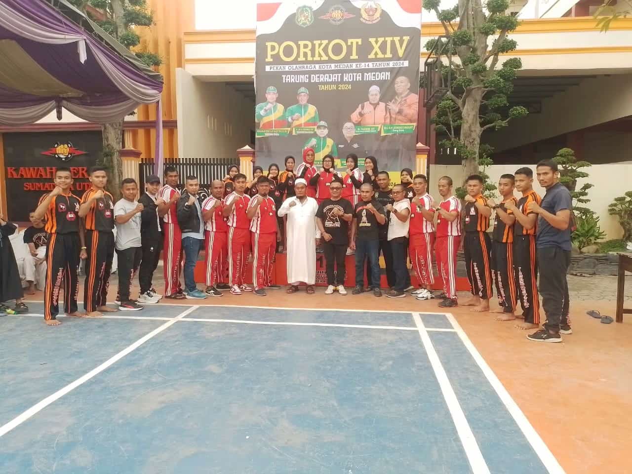 Pertahankan Dominasi, Marelan Juara Umum Cabor Tarung Derajat Porkot Medan 2024