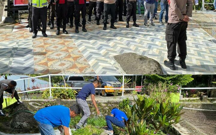 Dalam Rangka Bintra Peringatan ke-78 Hari Bhayangkara 2024, Polres Solok Laksanakan Kegiatan Bakti Religi
