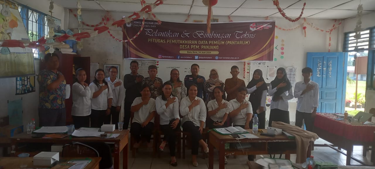 Pelantikan dan Bimtek Pantarlih Pilkada Serentak Tahun 2024 Desa Pematang Panjang Berjalan Dengan Lancar dan Sukses