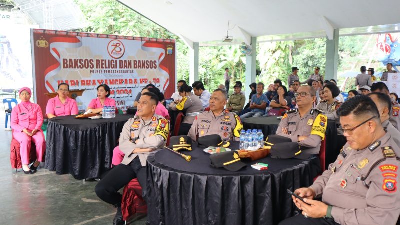 Sambut Hari Bhayangkara Ke-78, Kapolres Pematangsiantar Ikuti Zoom Meeting Baksos Religi dan Pembagian Bansos Serentak