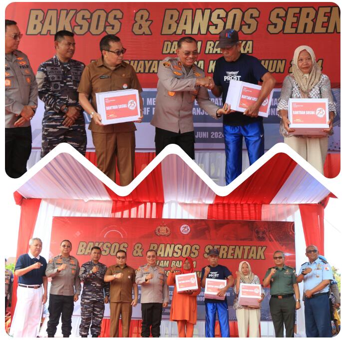 HUT Bhayangkara ke-78, Polda Sumbar salurkan Bansos untuk Masyarakat