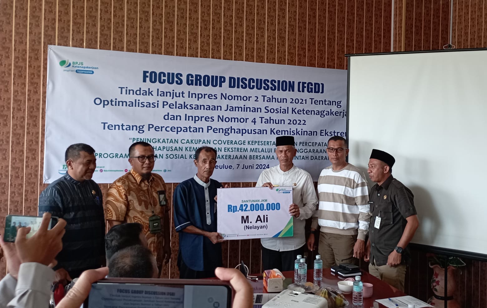 Nelayan Meninggal Dapat Santunan JKM Rp 42 Juta dari BPJamsostek Meulaboh