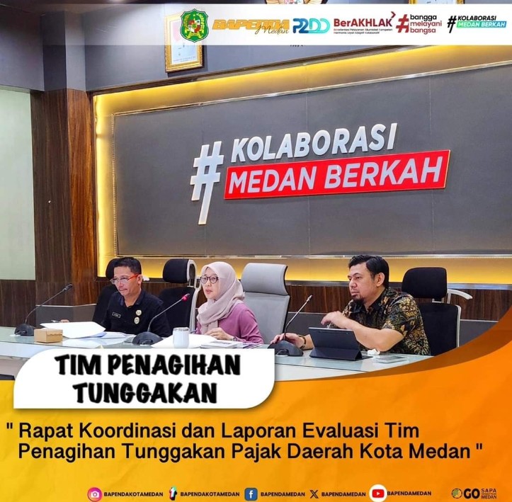 BAPENDA Kota Medan Menggelar Rakor dan Evaluasi Penagihan Tunggakan Pajak Tahun 2024