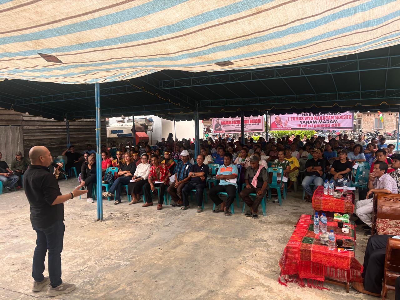 Disambut Antusias Warga Sei Kepayang Asahan, Nikson Nababan Siap Bangun Irigasi Tingkatkan Produktivitas Padi