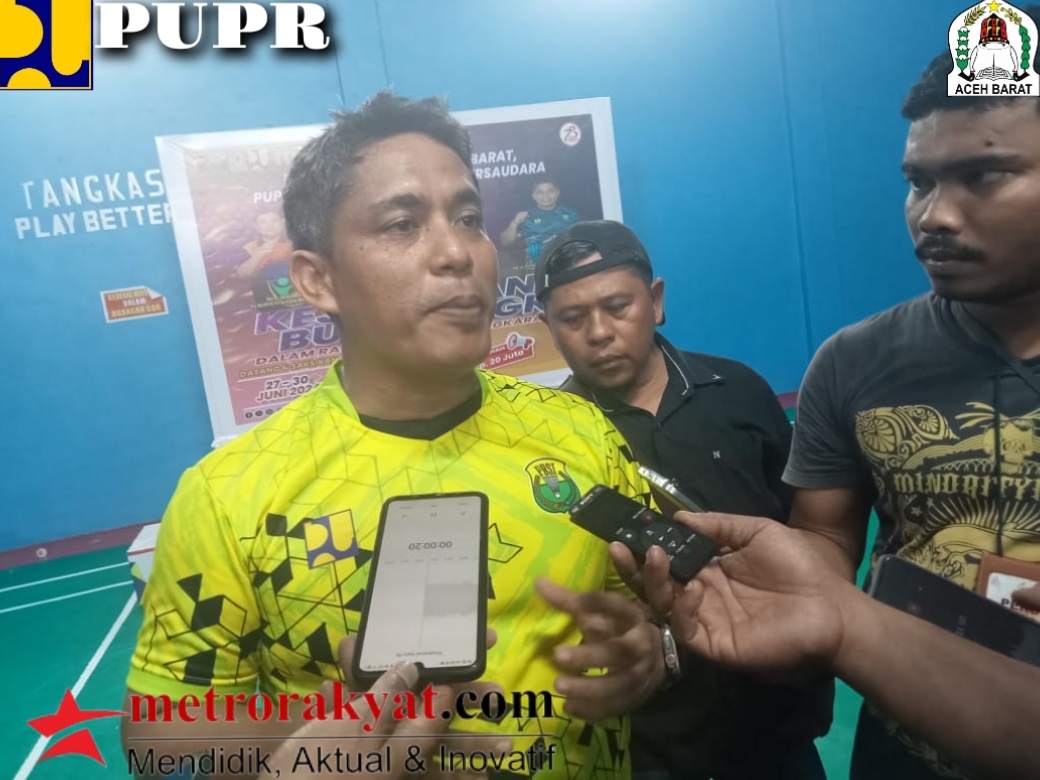 PUPR Plus Aceh Barat Berikan Bonus untuk Atlet Bulutangkis yang Menang di Kejurprov PBSI Aceh