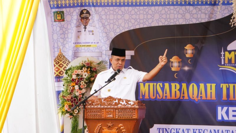 Pj. Bupati Langkat Resmi membuka MTQ Ke-57 Tingkat Kecamatan Stabat 2024