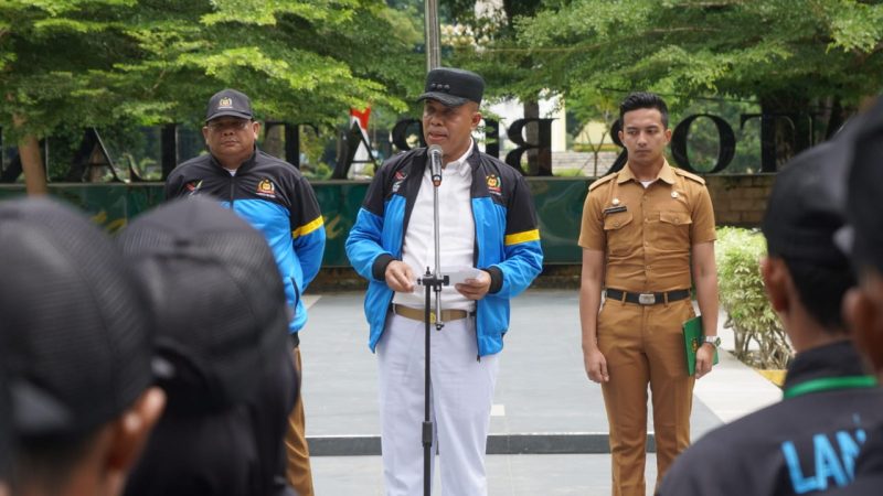 Pj Bupati Langkat Lepas 76 Atlet Kabupaten Langkat Ikuti POPPROVSU