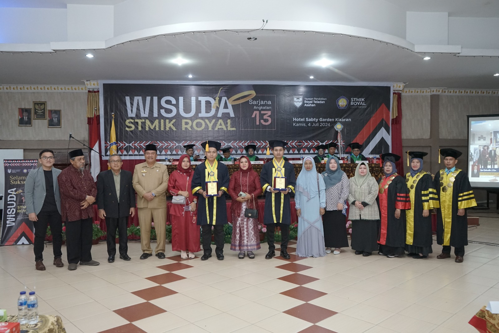 Pesan Wakil Bupati Asahan Dalam Wisuda Sarjana Angkatan-13 STMIK Royal Kisaran