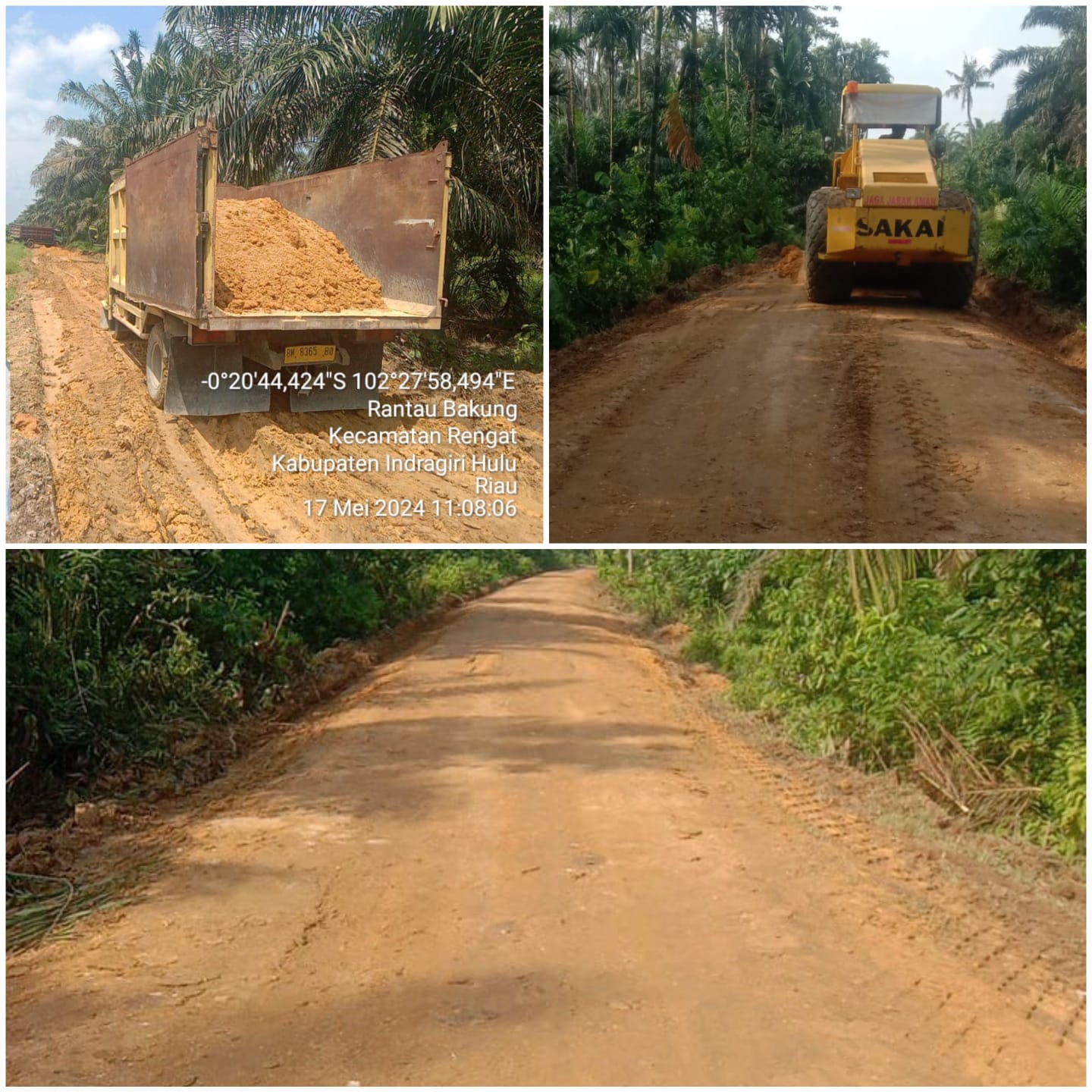 Permudah Mobilitas Petani, Pemdes Rantau Bakung Bangun Jalan Usaha Tani