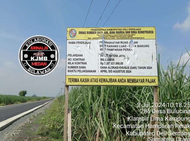 Korupsi Berjemaah!!, Pembangunan Jalan Paya Bakung Diduga Jadi Ladang Korupsi Pejabat Deli Serdang