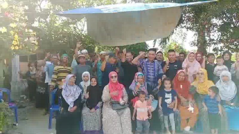 Lolom Suwondo, menyapa Masyarakat Desa Payagambar Kec. Batang Kuis