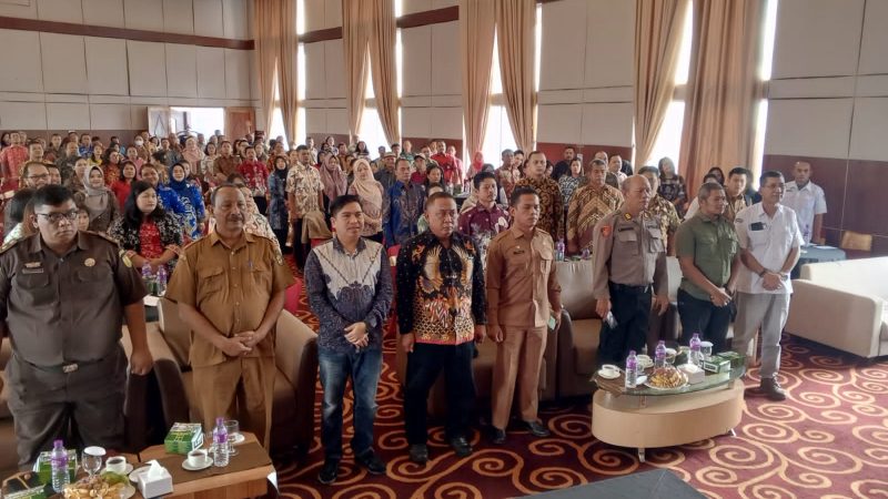 Polres Pematangsiantar Hadiri Pengukuhan dan Orientasi Tugas Sekretariat PPK dan PPS Se Kota Pematangsiantar