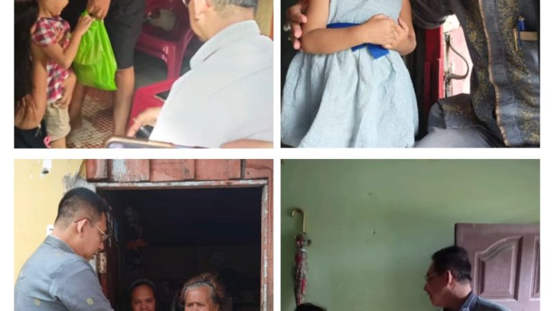 Wong Chun Sen Kembali Beri Asupan Gizi Berupa Susu dan Vitamin Terhadap Bayi Stunting