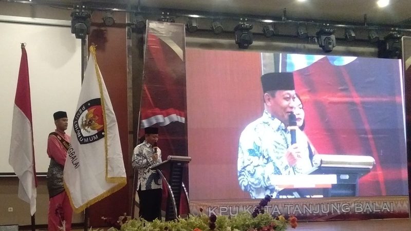 KPU Kota Tanjungbalai Laksanakan Luncuran Tahap Pengenalan Jingle Dan Maskot