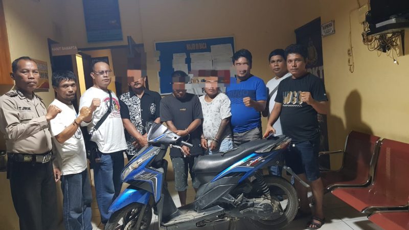Curi Sepeda Motor di Mesjid Alfalah, Tiga Pelaku Ditangkap Polsek Siantar Martoba