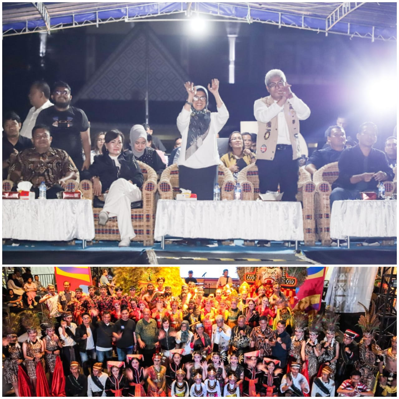Wali Kota Pematangsiantar Didampingi Ketua Dekranasda Bersama Forkopimda Saksikan Puncak Siantar Culture Show ke-2