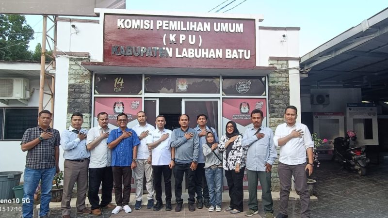 Jelang Pemilukada, SMSI Labuhanbatu Raya Gelar Audiensi Ke KPUD Labuhanbatu.