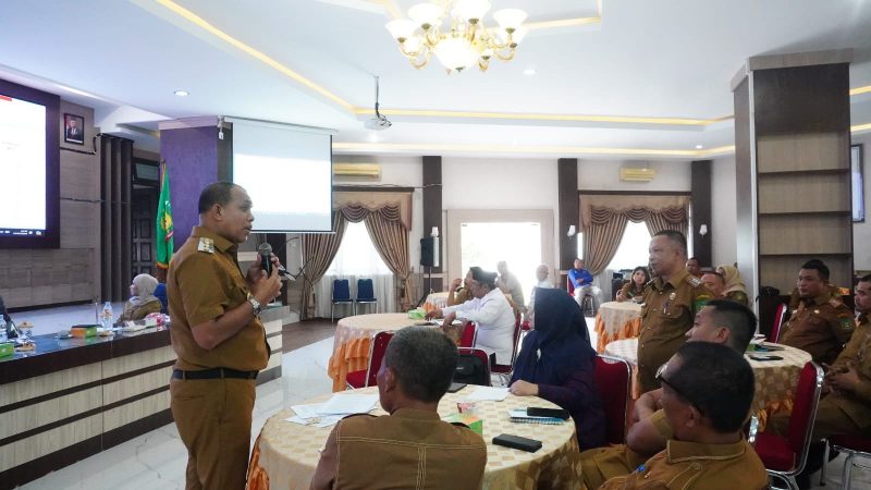 Pj Bupati Langkat Dorong Sinergitas Antar OPD dalam Evaluasi Penurunan Stunting 2024