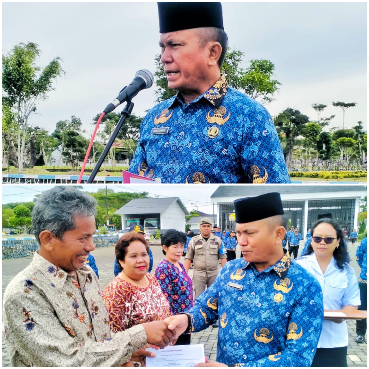 Upacara HKN di Simalungun Dirangkai dengan Bulan Sadar Pajak dan Pemberian Tali Asih kepada ASN Pensiun