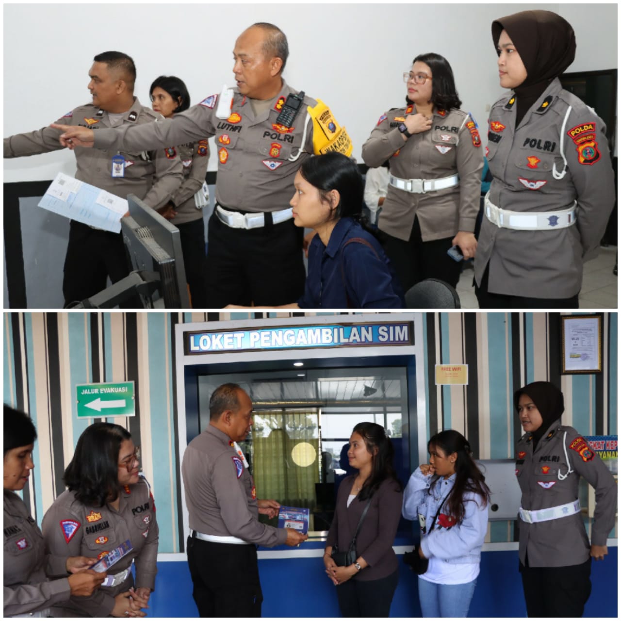 Wadirlantas Polda Sumut Sidak Ke Kantor Satpas Polres Siantar, Pastikan Tidak Ada Pungli