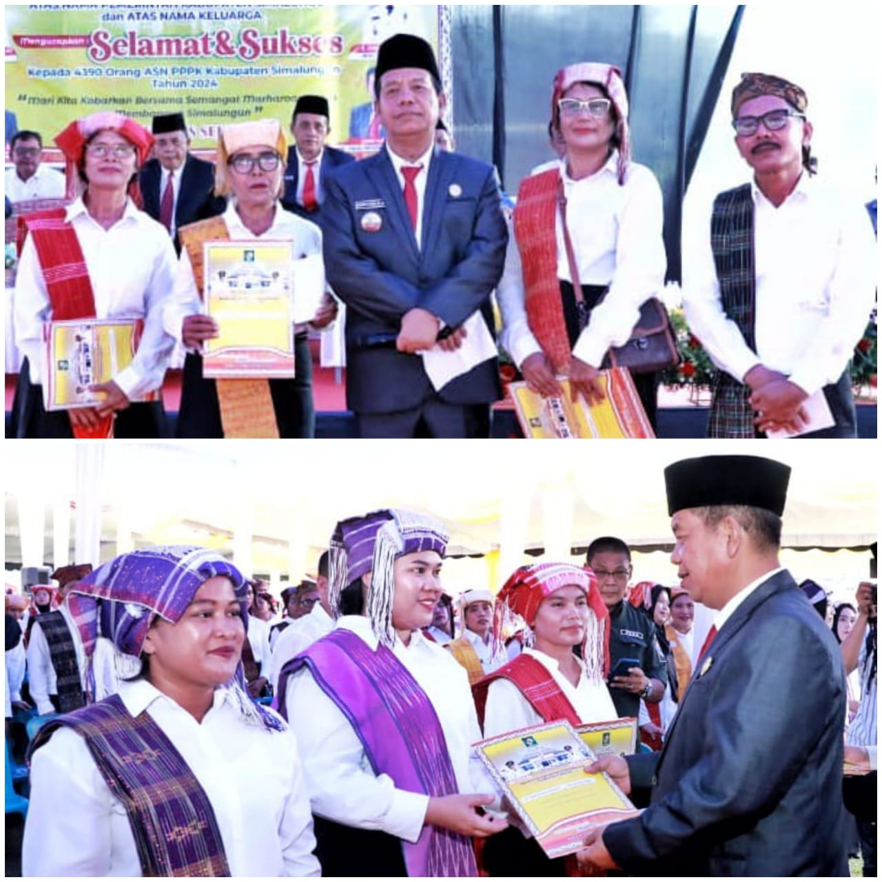 Bupati Simalungun Serahkan SK dan Lantik 930 ASN PPPK Gelombang Kedua di Lingkungan Pemkab Simalungun Tahun 2024