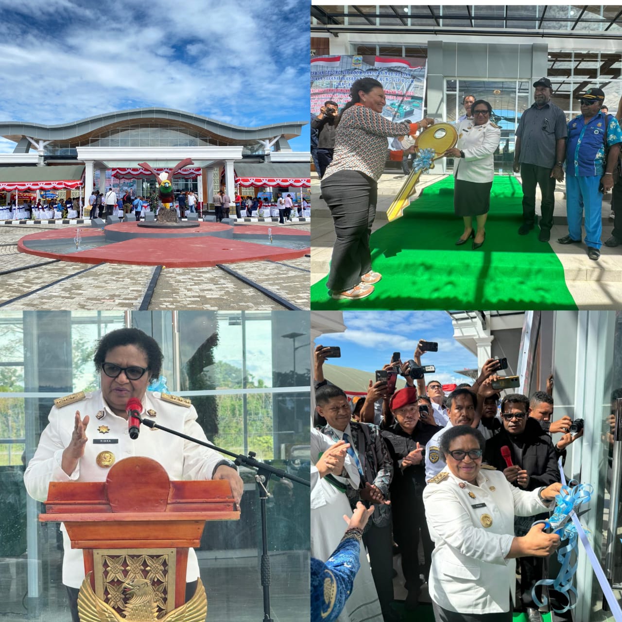 PJ. Gubernur Papua Tengah Resmikan Gedung VIP Room Pemerintah di Bandara Douw Atarure Nabire