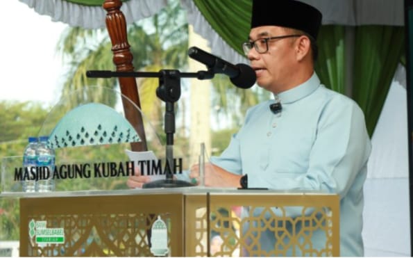 Sholat idul Adha di Masjid Kubah Timah “Sekda Ajak Tingkatkan Keimanan dan Ketaqwaan