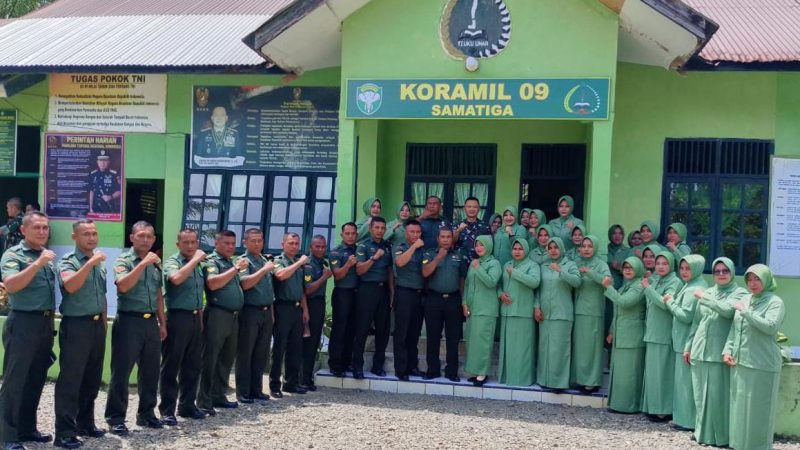 Kunjungan Kerja Perdana Dandim 0105/Abar Bersama Ketua Persit KCK Cabang XXVIII Ke Koramil – Posramil Jajaran