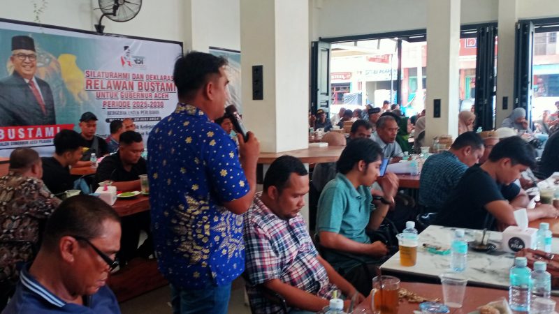 Relawan Pemenangan Bustami Hamzah Sebagai Calon Gubernur Aceh Caffe Xelo Aceh Barat Terbentuk