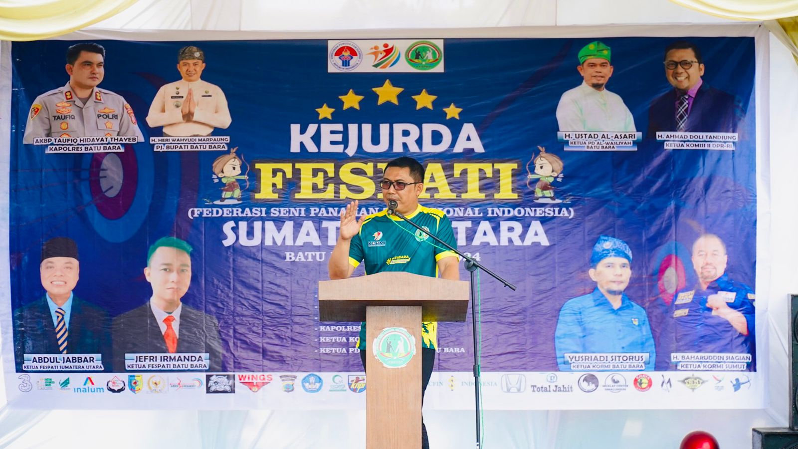 Pj. Bupati Batu Bara Buka Kejurda Fespati