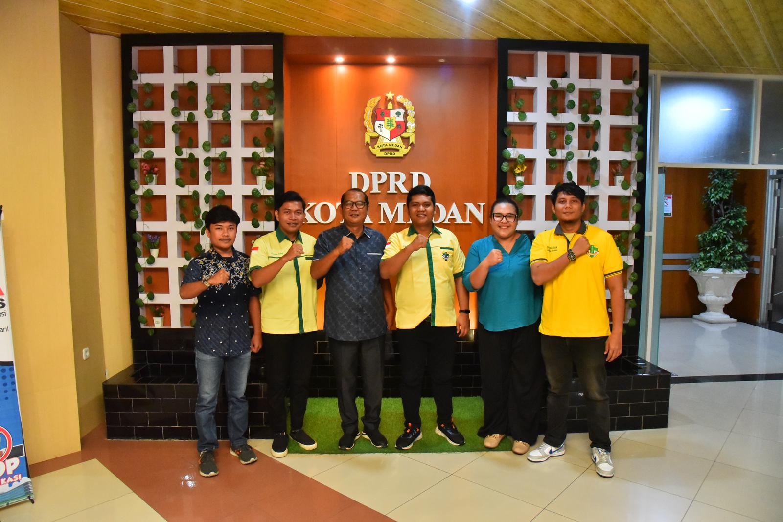 Antonius Devolis Tumanggor Terima Audensi Pengurus Terpilih Pemuda Katolik Komisariat Cabang Kota Medan Periode 2024-2027